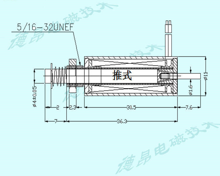 長行程大推力非標24V電磁鐵加工