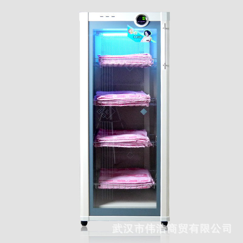 康星300L紫外線臭氧低溫熱風循環毛巾衣服密胺餐具商用大消毒柜