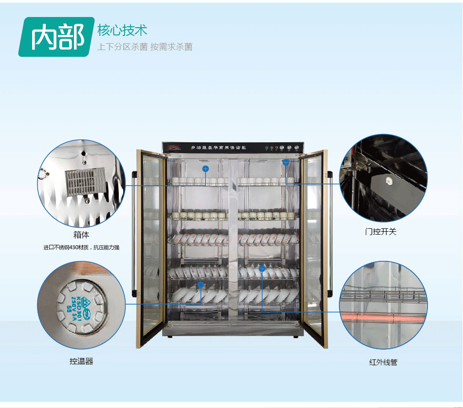 康旺YTP910A中溫商用 立式消毒柜 飯堂餐廳酒店專供款 一件代發