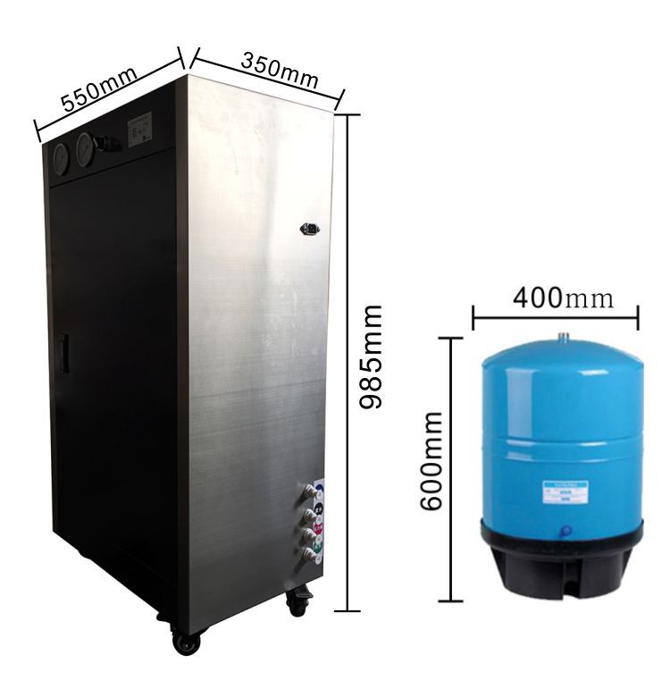 400G 800G商用直飲機醫院學校不銹鋼RO反滲透凈水器工業純水機