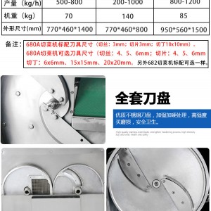 旭眾680A切菜機(jī) 小型多功能切菜機(jī)器 商用切菜機(jī) 全自動切菜機(jī)