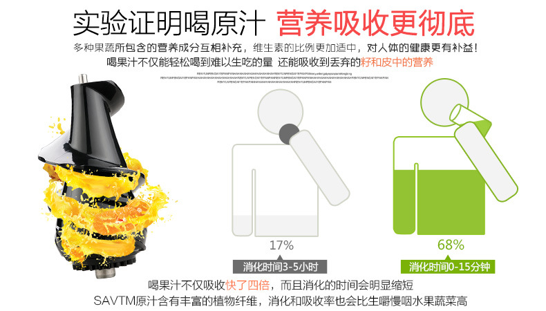 SAVTM/獅威特商用大口徑多功能榨汁機 攪拌果汁機低速原汁機批發(fā)