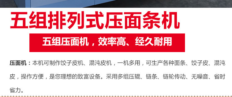 5-250型商用自動五組掛面鮮濕面條機(jī)不銹鋼自動爬桿一次成型掛面