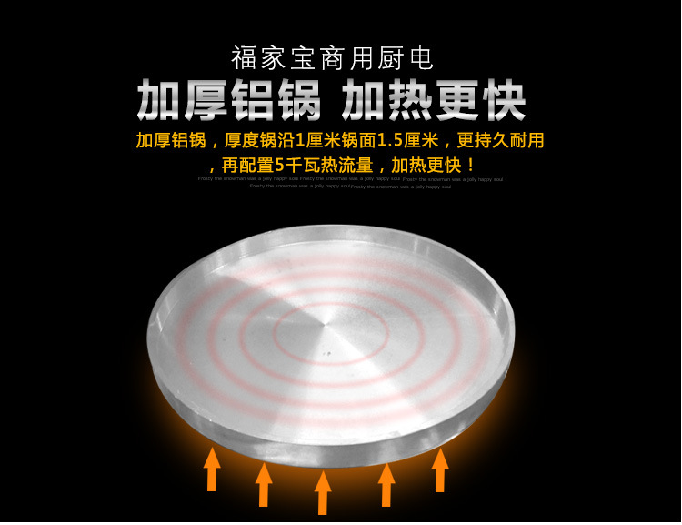 福家寶商用不銹鋼鍋蓋智能控溫自動點火燃?xì)馑灏鼱t煎包鍋煎餅機