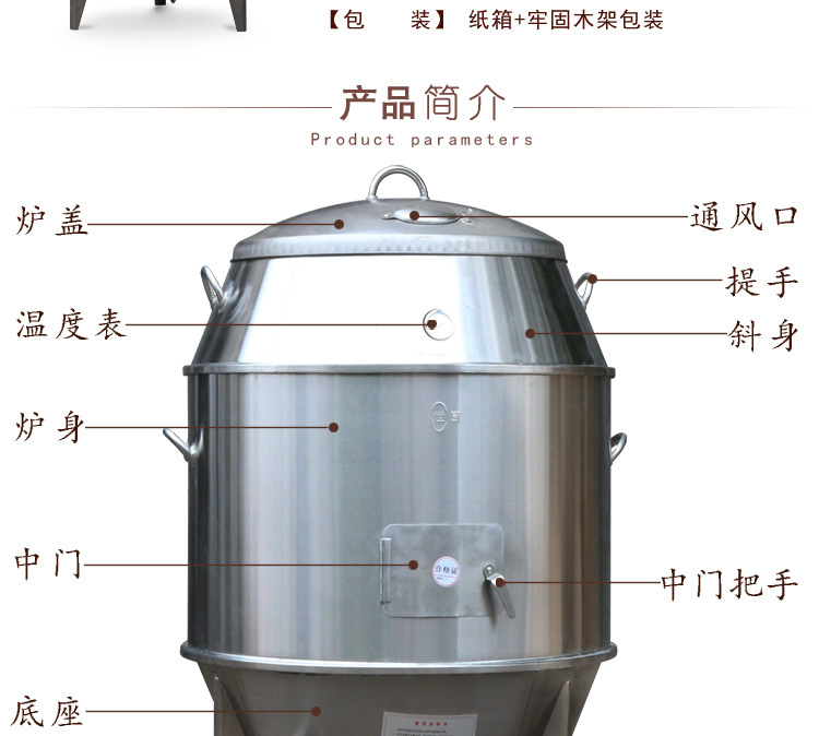 正品世廚雙層加厚燃?xì)饪绝啝t80cm煤氣商用燒豬爐燒鵝燒雞烤爐吊爐