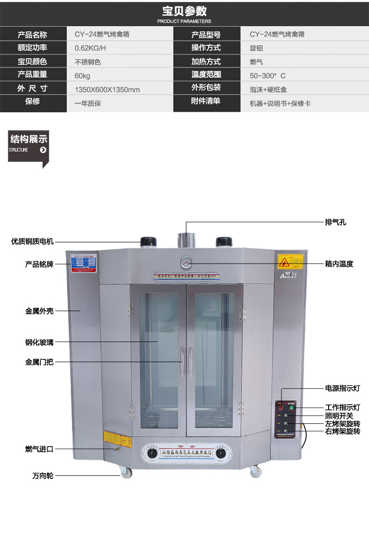CYA-24型-燃氣烤禽箱_10