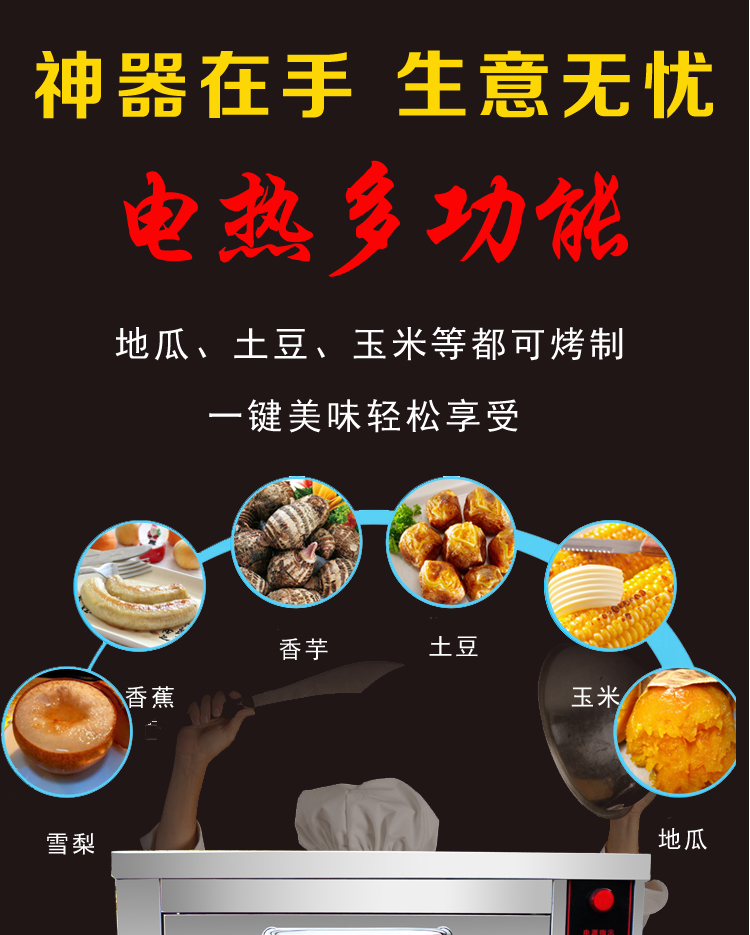新款烤地瓜機商用全自動烤地瓜烤玉米爐68新型烤地瓜機電烤紅薯爐