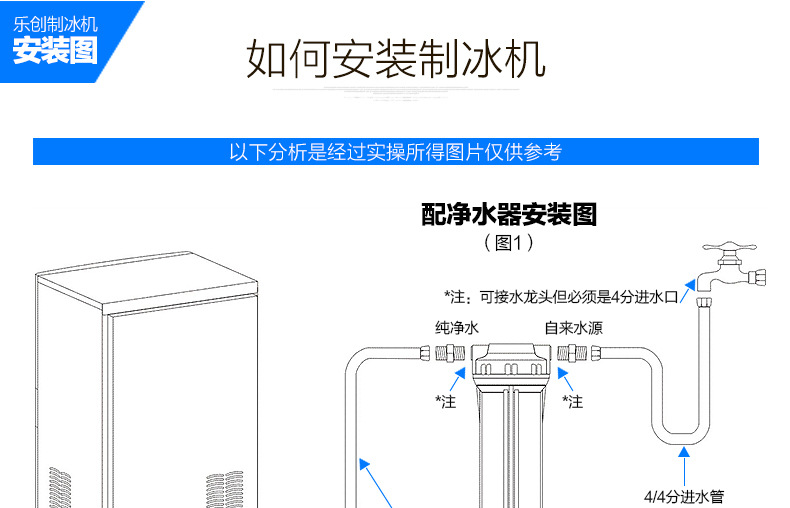 樂創(chuàng)商用制冰機(jī)奶茶店全自動(dòng)制冰機(jī)方塊冰小型60/80kg公斤 包郵