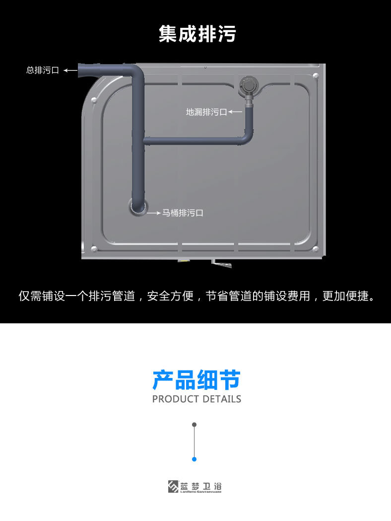 酒店整體衛生間集成整體浴室一體式衛生間淋浴房組合定制廁所浴室