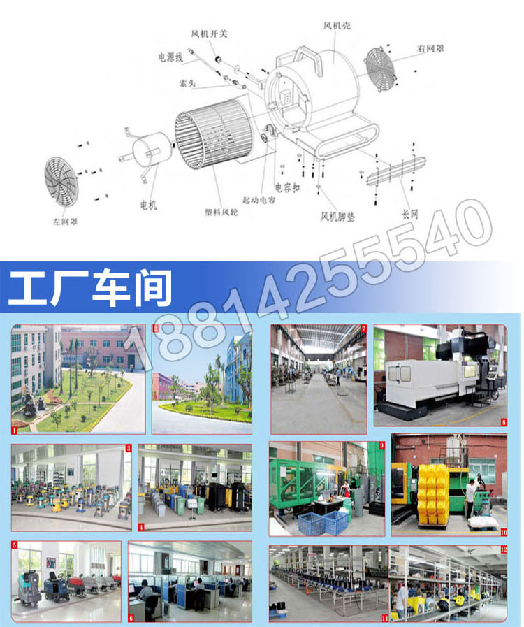 超寶CB900地面地板強(qiáng)力吹地機(jī)吹干機(jī)三速拉桿式股吹風(fēng)機(jī)超市酒店