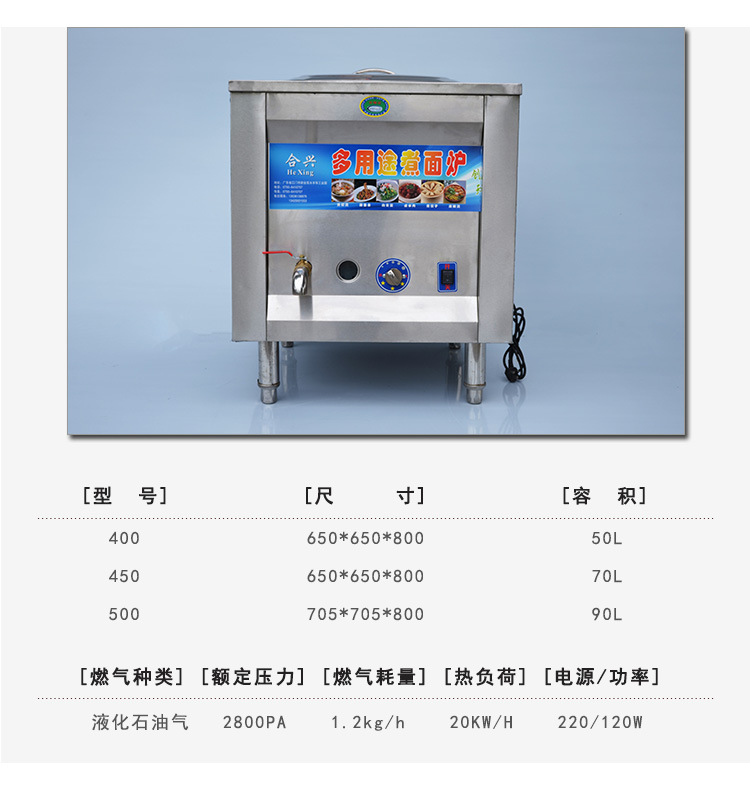 供應商用夾層單頭蒸煮爐 多功能不銹鋼蒸包爐 電熱或燃氣煮面爐