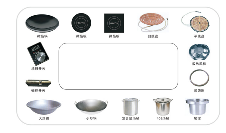 商用電磁爐 四頭煲仔爐環保節能