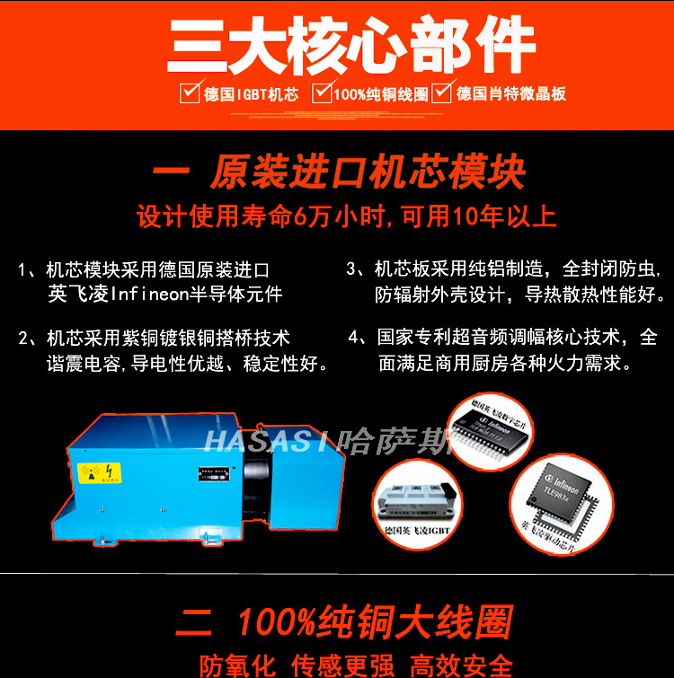 商用電磁爐12/15/20/25/30KW飯?zhí)么箦佋?廚房大功率電磁灶 設備