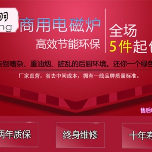 電磁雙頭單尾小炒爐 不銹鋼廚房設(shè)備 廠家直銷環(huán)保商用電磁炒爐