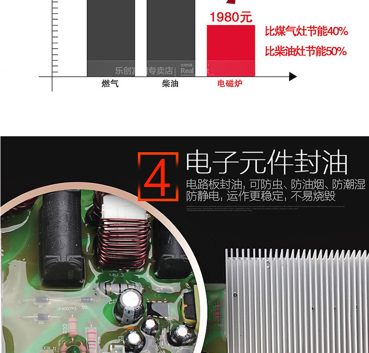 樂創 大功率電磁灶 商用電磁爐 3500W飯店 工業爐 家用正品 出口