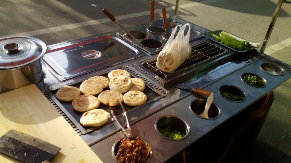 麻辣燙酸辣粉燒烤關(guān)東煮油炸多功能移動(dòng)小吃推車 餐飲麻辣串車